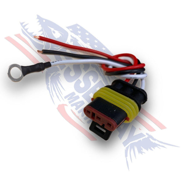 TecNiq 6" Amp-Pigtail Wire Adapter 18 Gauge T99-0040-1 - Essenbay Marine