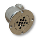 Marine Hardware 1-1/2" SS Flush Cockpit Ball Scupper Removable Grate SSSC15000 - Essenbay Marine