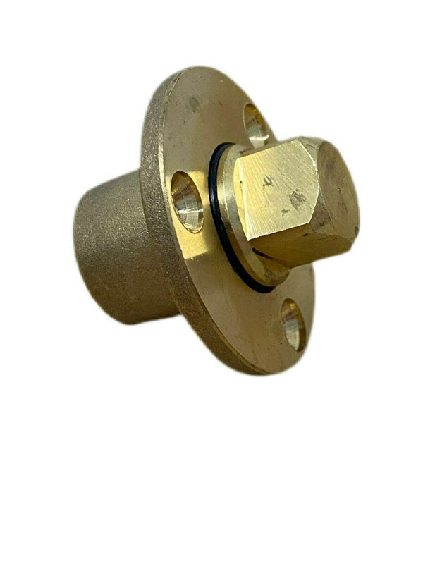 Bronze Garboard Plug  Flange w/ O-Ring  GARB0.500PB-OR - Essenbay Marine