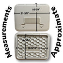 Jim Black Vented Door for Pioneer Boats 16" X 20" Arctic White 581-1620VENT-04 - Essenbay Marine