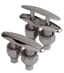 Marine Hardware 6" Dual Post Pull Up Retractable Cleat SSCL80700 - Essenbay Marine