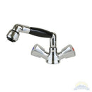 Scandvik Chrome & Black Combination Faucet w/ 5' Black Nylon Hose 46027 - Essenbay Marine