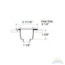 Scandvik Marine Recessed Transom Shower Black with 13' Nylon Hose - Essenbay Marine