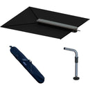 TACO Marine ShadeFin with Black Fabric, Bag & Fixed Mount Kit T10-3000-4 - Essenbay Marine