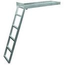 JIF Marine CSD2-5 5-Step Under Deck Pontoon Ladder Round Front Aluminum - Essenbay Marine