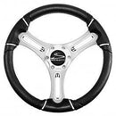 Schmitt Torcello Wheel 04 Series - All Polyurethane w/Chrome Rim Trim, 3/4" Tapered Shaft  PU043141-12 - Essenbay Marine