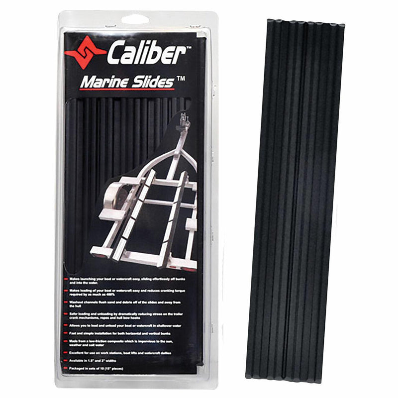 Caliber Marine Slides 3" X 15" Black - 10 / Pack - Essenbay Marine